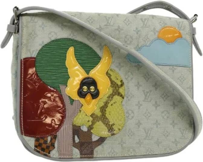 Louis Vuitton Vintage Pre-owned Canvas louis-vuitton-bags Grijs Dames