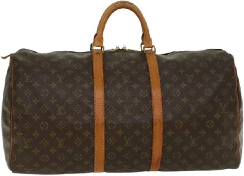 Louis Vuitton Vintage Pre-owned Canvas travel-bags Bruin Dames