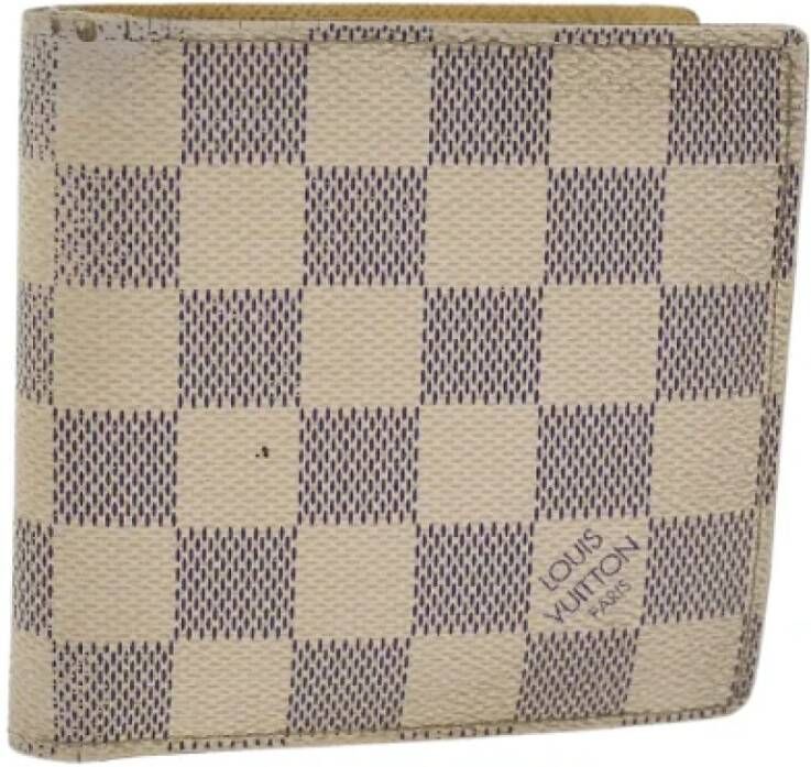 Louis Vuitton Vintage Pre-owned Canvas wallets White Heren