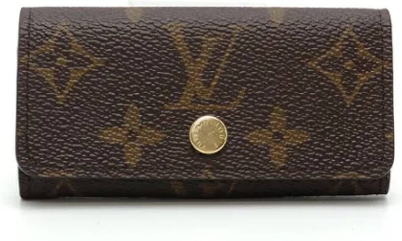Louis Vuitton Vintage Pre-owned Coated canvas key-holders Bruin Dames