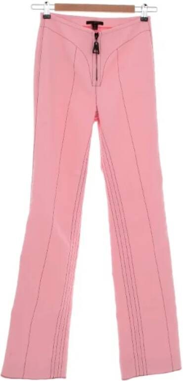 Louis Vuitton Vintage Pre-owned Cotton bottoms Roze Dames