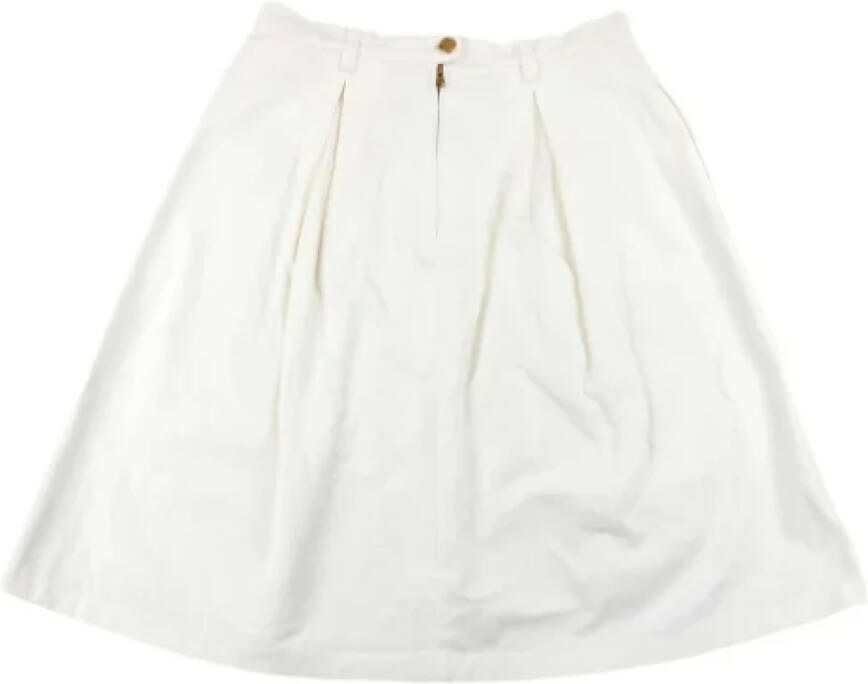 Louis Vuitton Vintage Pre-owned Cotton bottoms White Dames