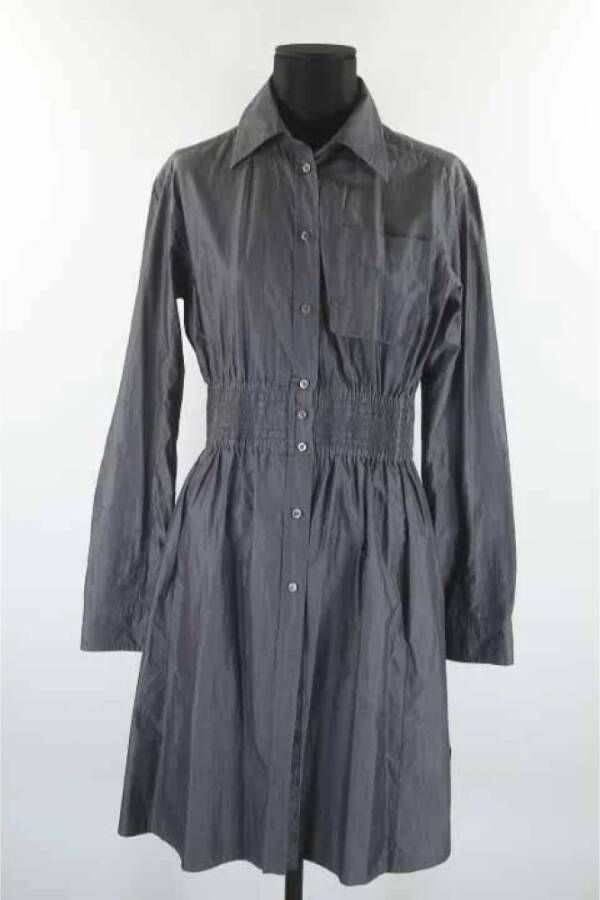 Louis Vuitton Vintage Pre-owned Cotton dresses Grijs Dames