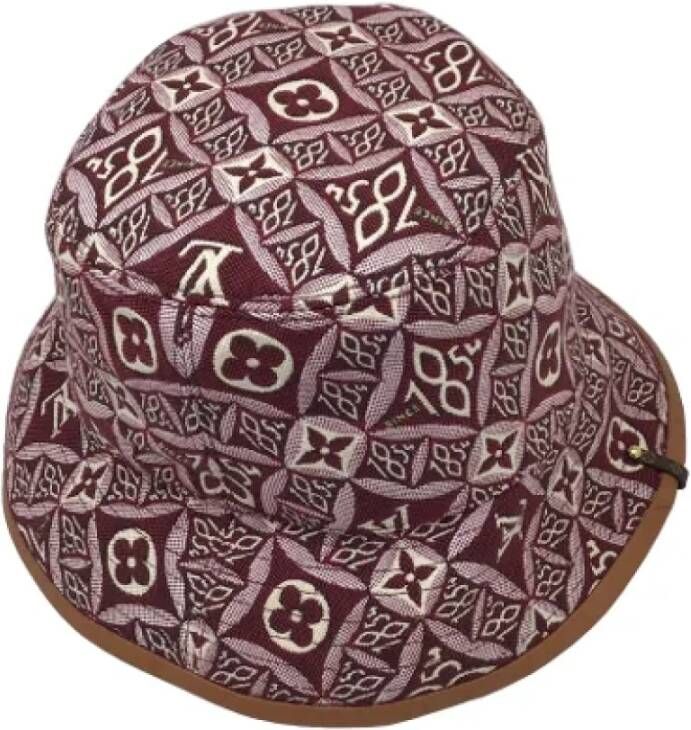 Louis Vuitton Vintage Pre-owned Cotton hats Bruin Unisex