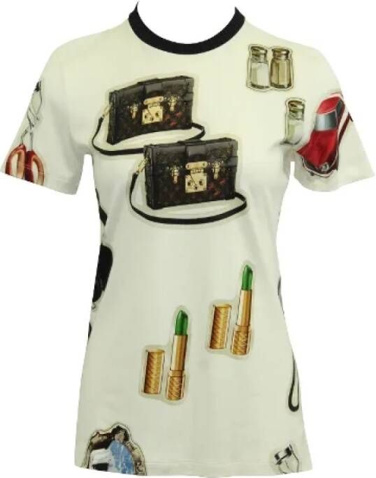 Louis Vuitton Vintage Pre-owned Cotton tops Beige Dames