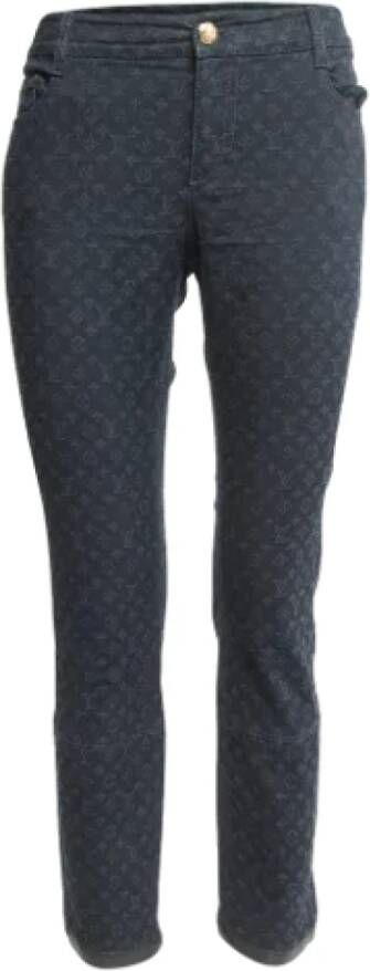 Louis Vuitton Vintage Pre-owned Denim jeans Blauw Dames