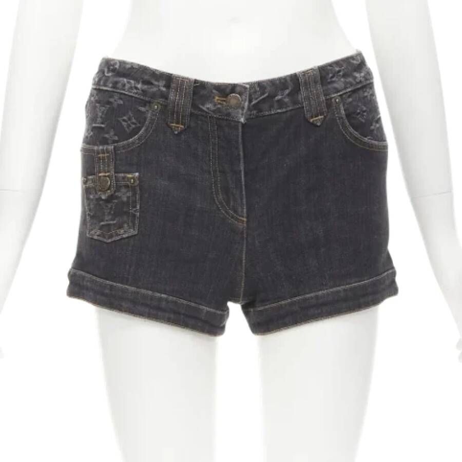Louis Vuitton Vintage Pre-owned Denim jeans Grijs Dames