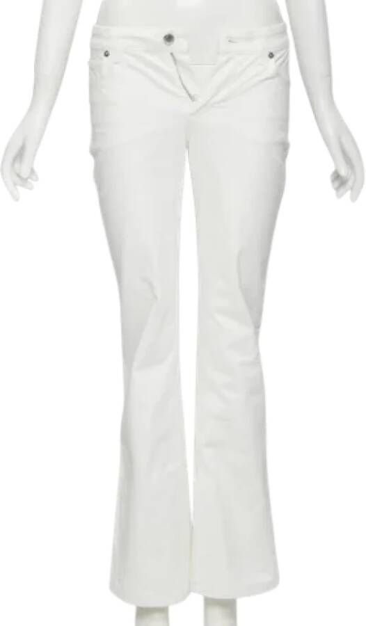 Louis Vuitton Vintage Pre-owned Denim jeans White Dames