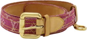 Louis Vuitton Vintage Pre-owned Fabric belts Roze Dames