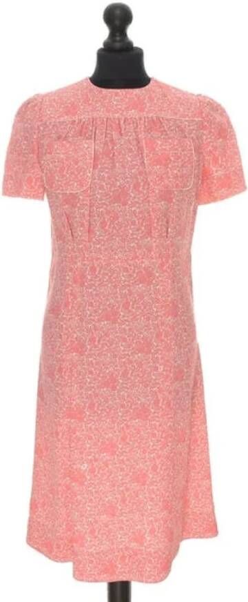 Louis Vuitton Vintage Pre-owned Fabric dresses Roze Dames