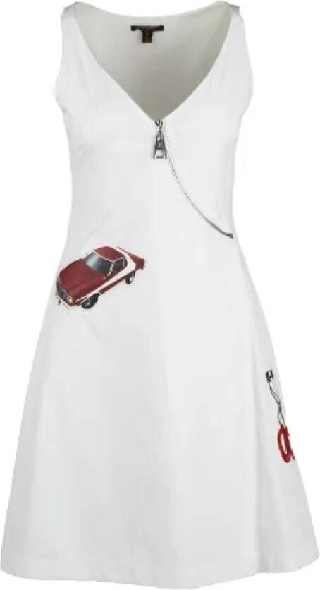 Louis Vuitton Vintage Pre-owned Fabric dresses Wit Dames
