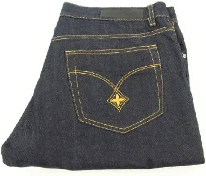 Louis Vuitton Vintage Pre-owned Fabric jeans Zwart Dames