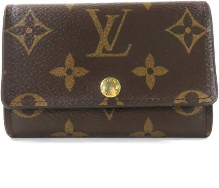 Louis Vuitton Vintage Pre-owned Fabric key-holders Bruin Dames