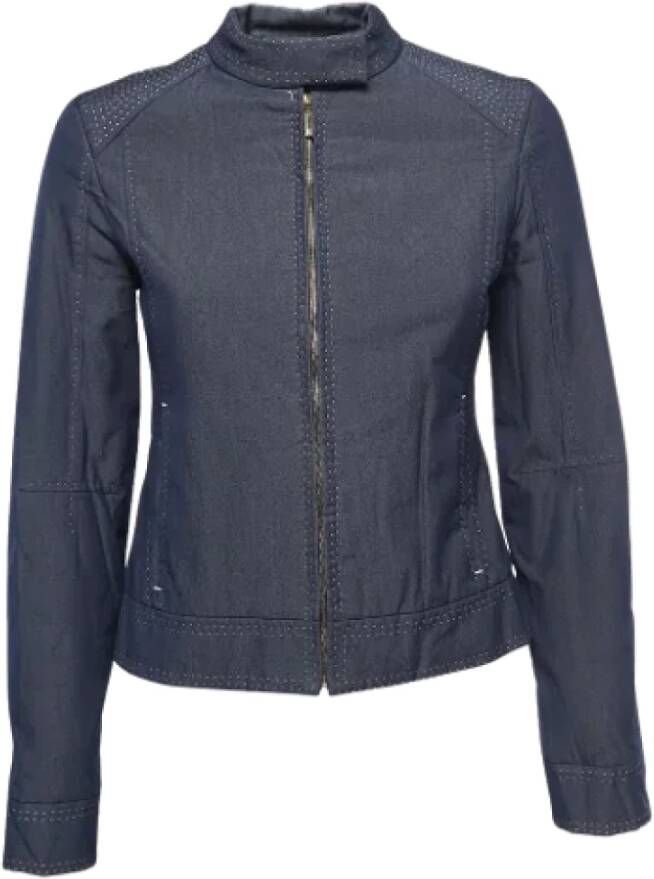 Louis Vuitton Vintage Pre-owned Fabric outerwear Blauw Dames