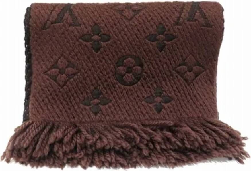 Louis Vuitton Vintage Pre-owned Fabric scarves Bruin Dames