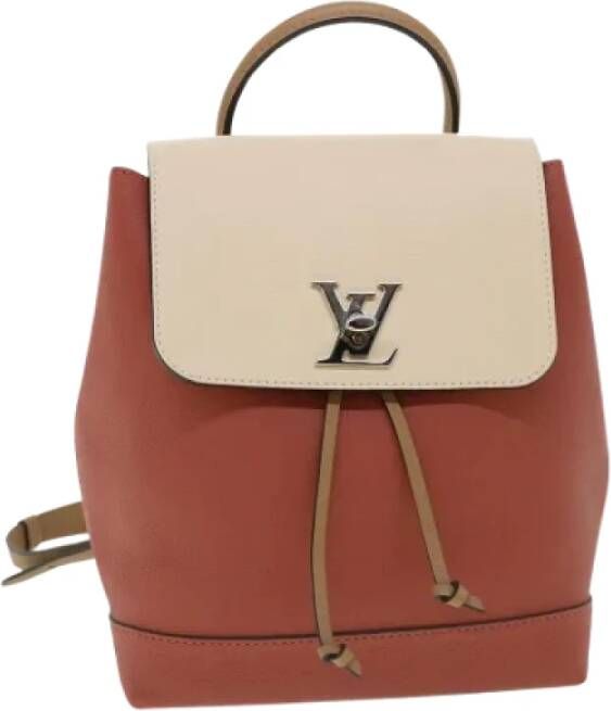 Louis Vuitton Vintage Pre-owned Leather backpacks Roze Dames