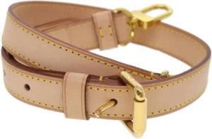 Louis Vuitton Vintage Pre-owned Leather belts Beige Dames