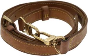 Louis Vuitton Vintage Pre-owned Leather belts Beige Unisex