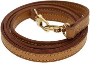 Louis Vuitton Vintage Pre-owned Leather belts Beige Unisex