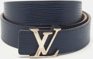 Louis Vuitton Vintage Pre-owned Leather belts Blauw Heren