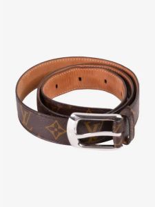 Louis Vuitton Vintage Pre-owned Leather belts Bruin Dames