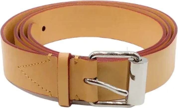 Louis Vuitton Vintage Pre-owned Leather belts Bruin Dames
