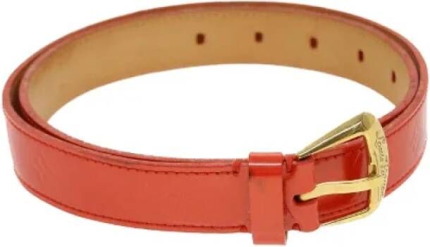 Louis Vuitton Vintage Pre-owned Leather belts Rood Dames