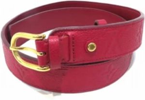 Louis Vuitton Vintage Pre-owned Leather belts Rood Unisex