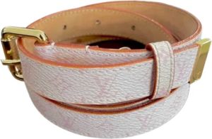 Louis Vuitton Vintage Pre-owned Leather belts Wit Dames