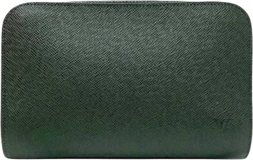 Louis Vuitton Vintage Pre-owned Leather clutches Groen Dames
