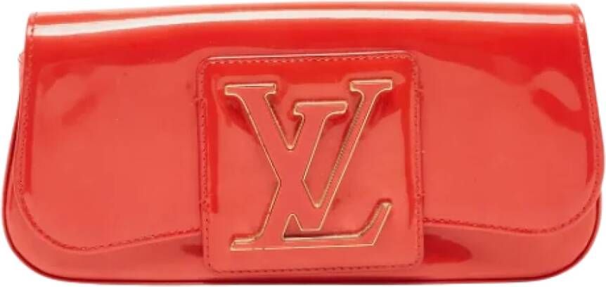 Louis Vuitton Vintage Pre-owned Leather clutches Rood Dames