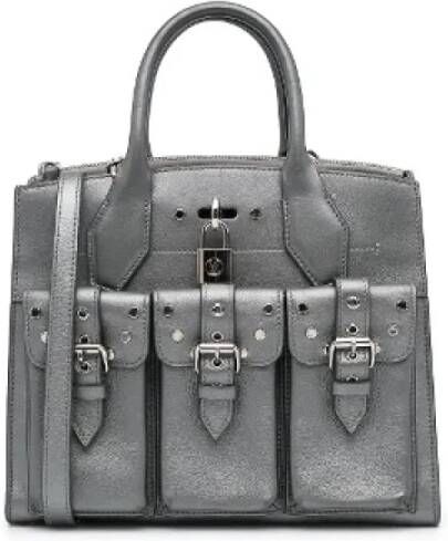 Louis Vuitton Vintage Pre-owned Leather crossbody-bags Grijs Dames