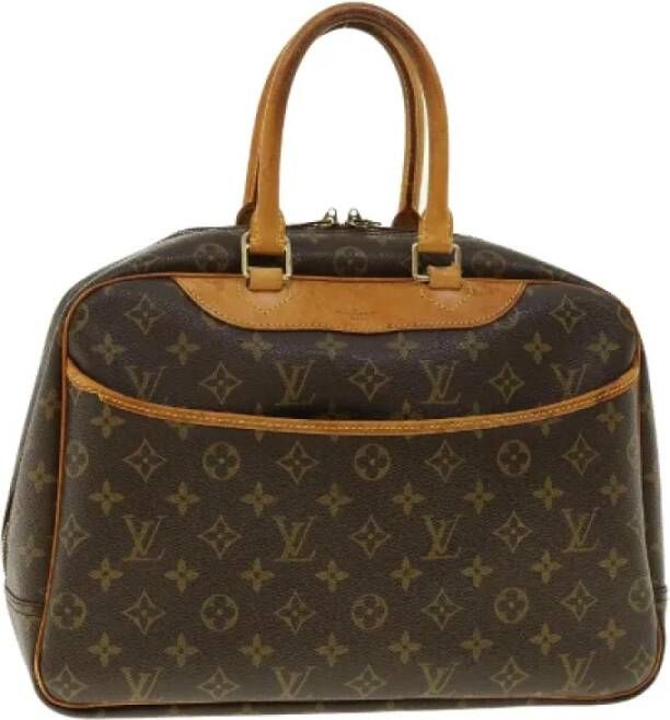 Louis Vuitton Vintage Pre-owned Leather handbags Bruin Dames