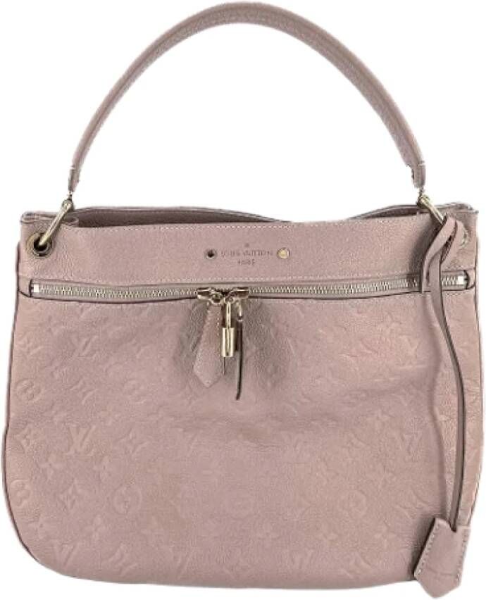 Louis Vuitton Vintage Pre-owned Leather handbags Grijs Dames