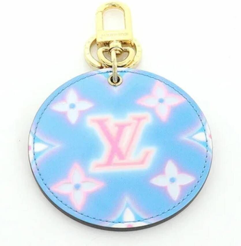 Louis Vuitton Vintage Pre-owned Leather key-holders Blauw Unisex