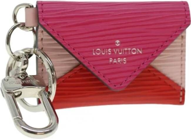Louis Vuitton Vintage Pre-owned Leather key-holders Roze Unisex
