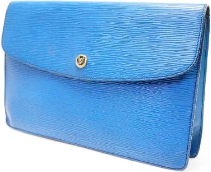 Louis Vuitton Vintage Pre-owned Leather louis-vuitton-bags Blauw Dames