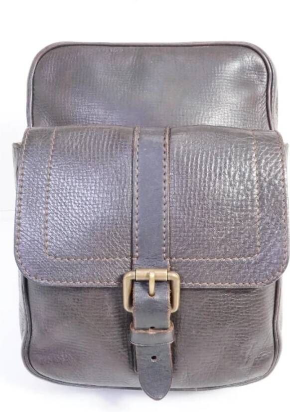 Louis Vuitton Vintage Pre-owned Leather louis-vuitton-bags Bruin Heren