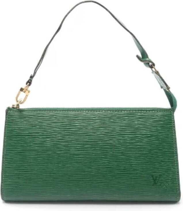 Louis Vuitton Vintage Pre-owned Leather louis-vuitton-bags Groen Dames