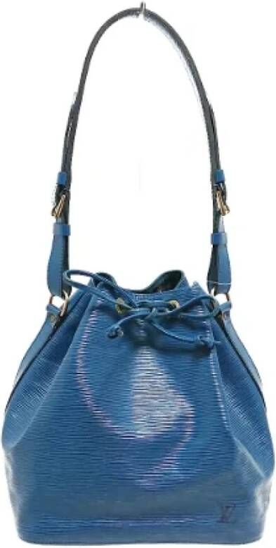 Louis Vuitton Vintage Pre-owned Leather shoppers Blauw Dames