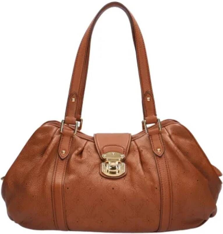 Louis Vuitton Vintage Pre-owned Leather shoulder-bags Bruin Dames