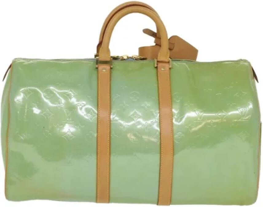 Louis Vuitton Vintage Pre-owned Leather travel-bags Groen Dames