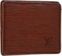 Louis Vuitton Vintage Pre-owned Leather wallets Bruin Heren - Thumbnail 1