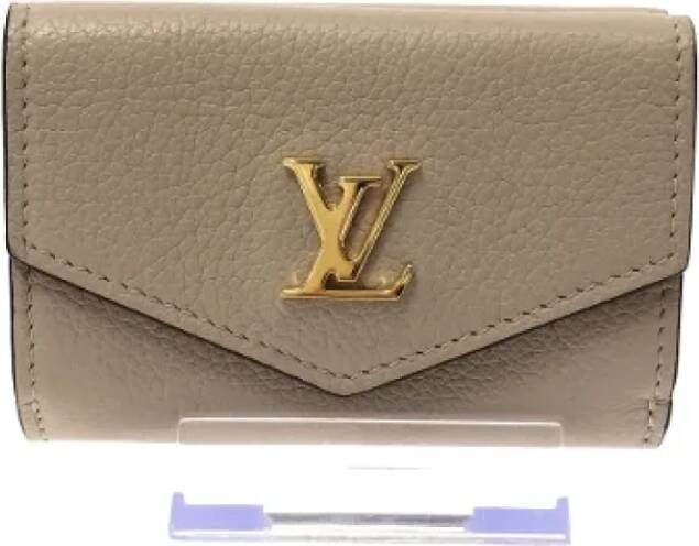 Louis Vuitton Vintage Pre-owned Leather wallets Grijs Dames