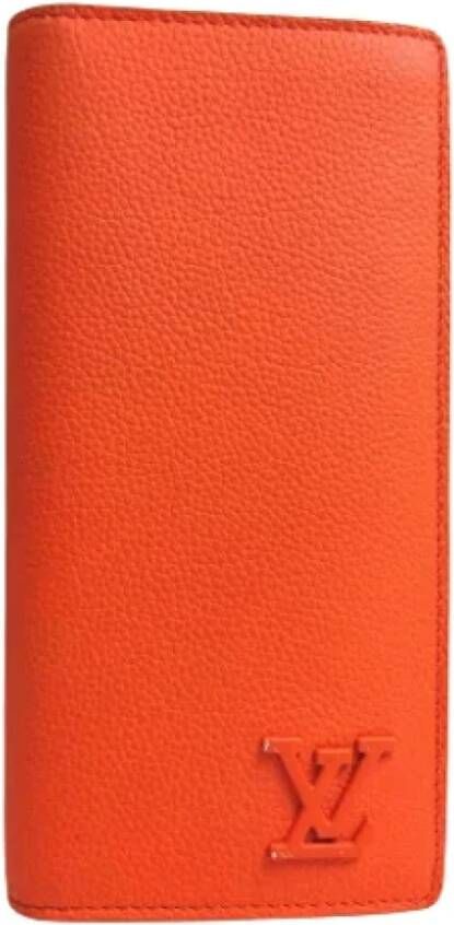 Louis Vuitton Vintage Pre-owned Leather wallets Oranje Dames