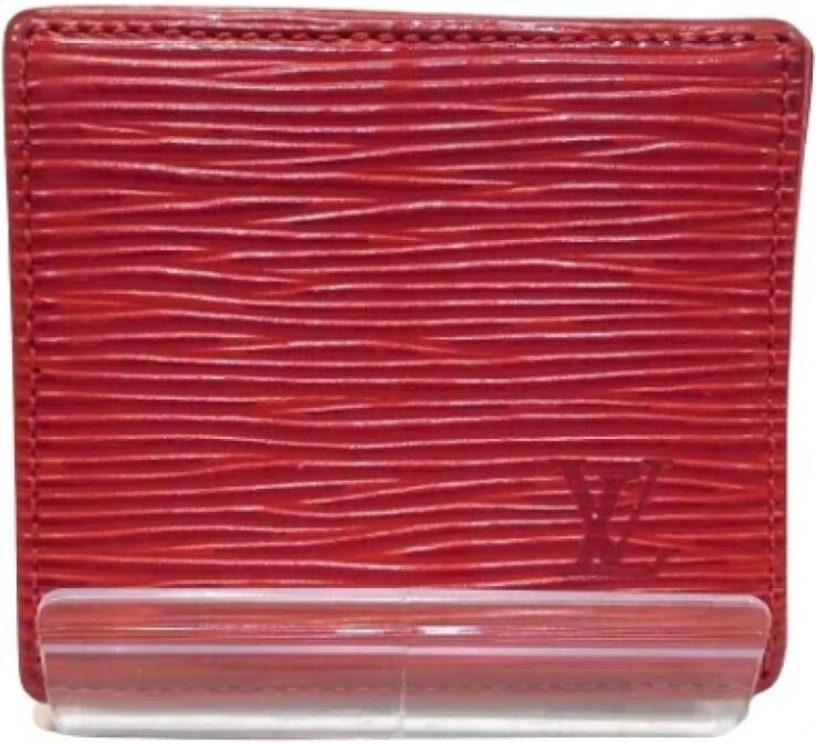 Louis Vuitton Vintage Pre-owned Leather wallets Rood Dames