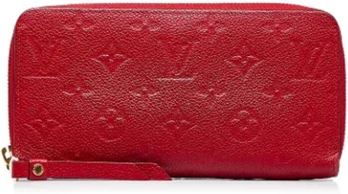 Louis Vuitton Vintage Pre-owned Leather wallets Rood Dames