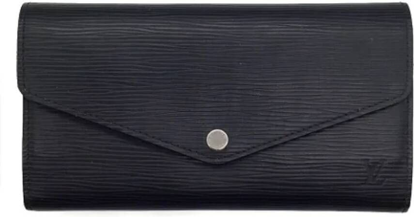 Louis Vuitton Vintage Pre-owned Leather wallets Zwart Dames