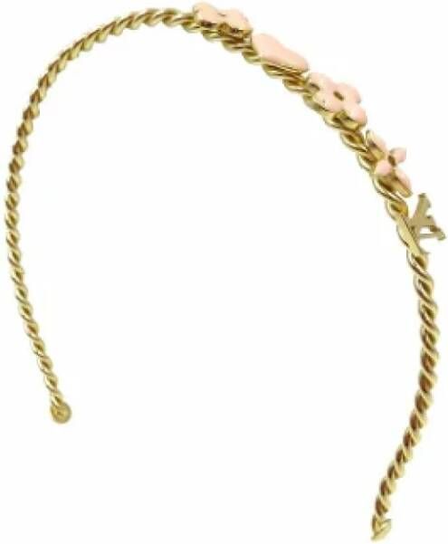 Louis Vuitton Vintage Pre-owned Metal hair-accessories Yellow Dames
