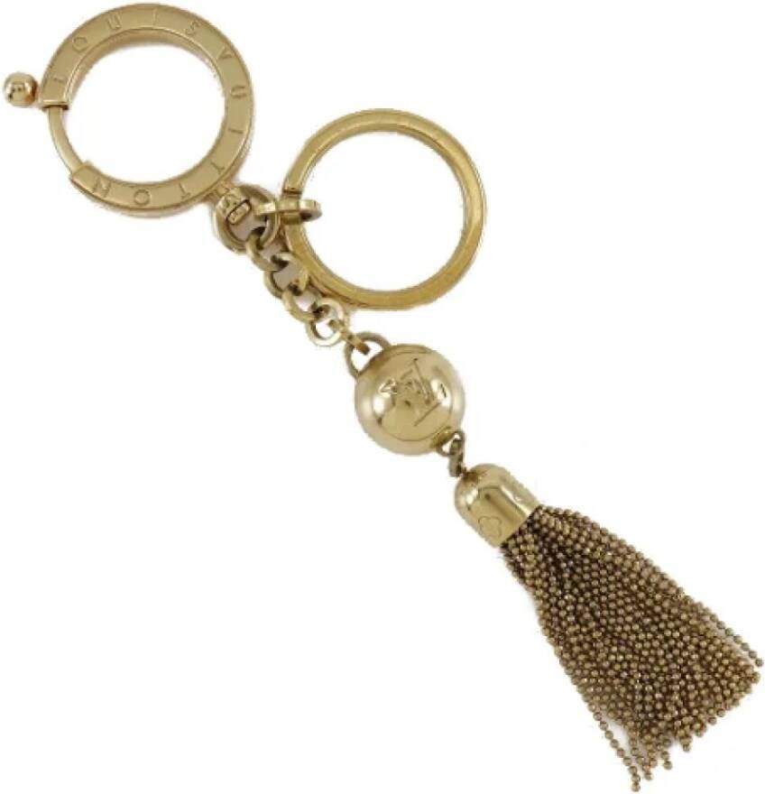 Louis Vuitton Vintage Pre-owned Metal key-holders Geel Unisex